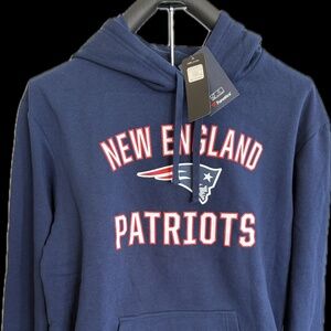 New England Patriots Victory Arch Team Fitted Pullover Hoodie 2XL - Navy